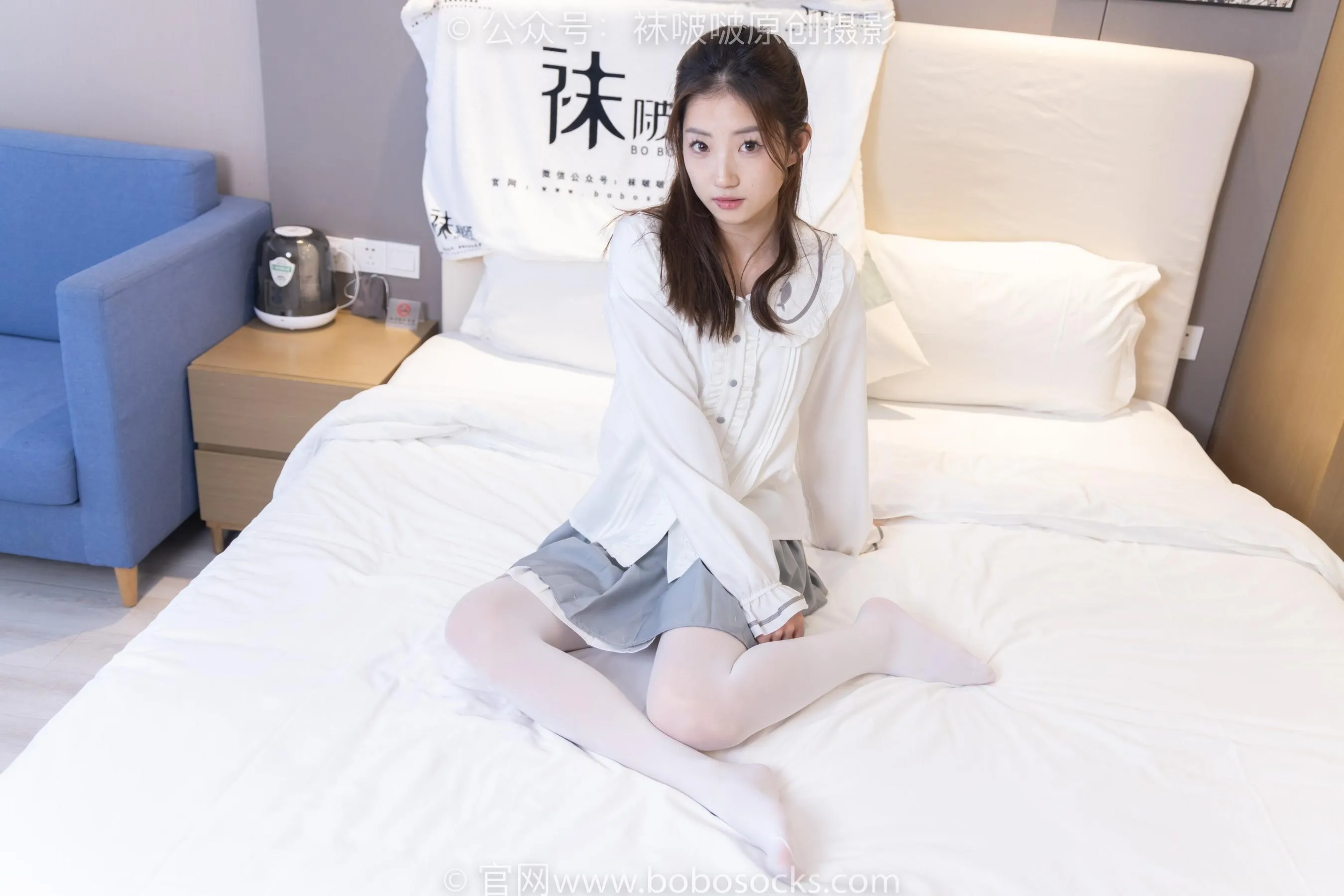 [BoBoSocks袜啵啵]NO.211 小沫-高跟鞋、厚白丝[23] [53P]插图6
